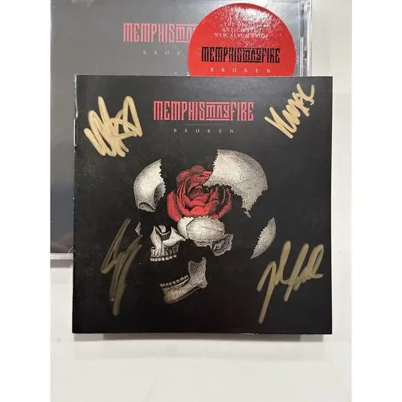 Memphis May Fire Broken CD SIGNED AUTOGRAPHED #2